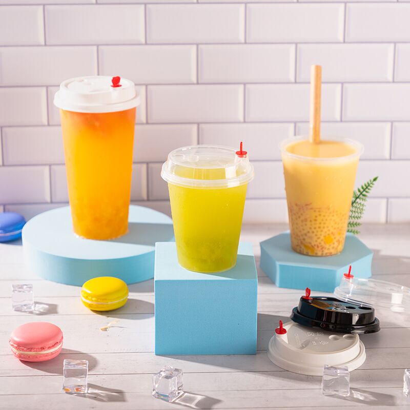 Wholesale PP Frosted Reusable Bubble Tea Cup Custom Clear Smoothie